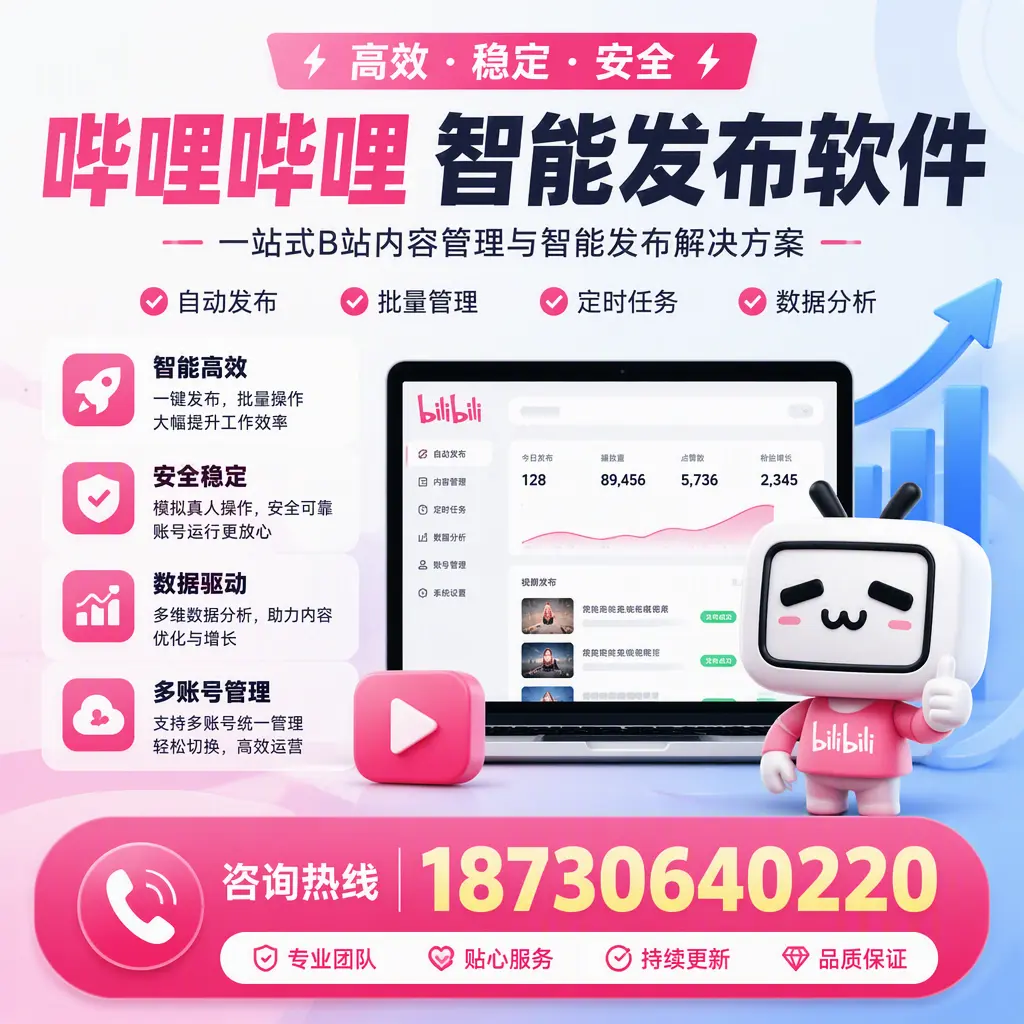 哔哩哔哩智能发布软件适用场景分析：在 平顶山 的最佳实践