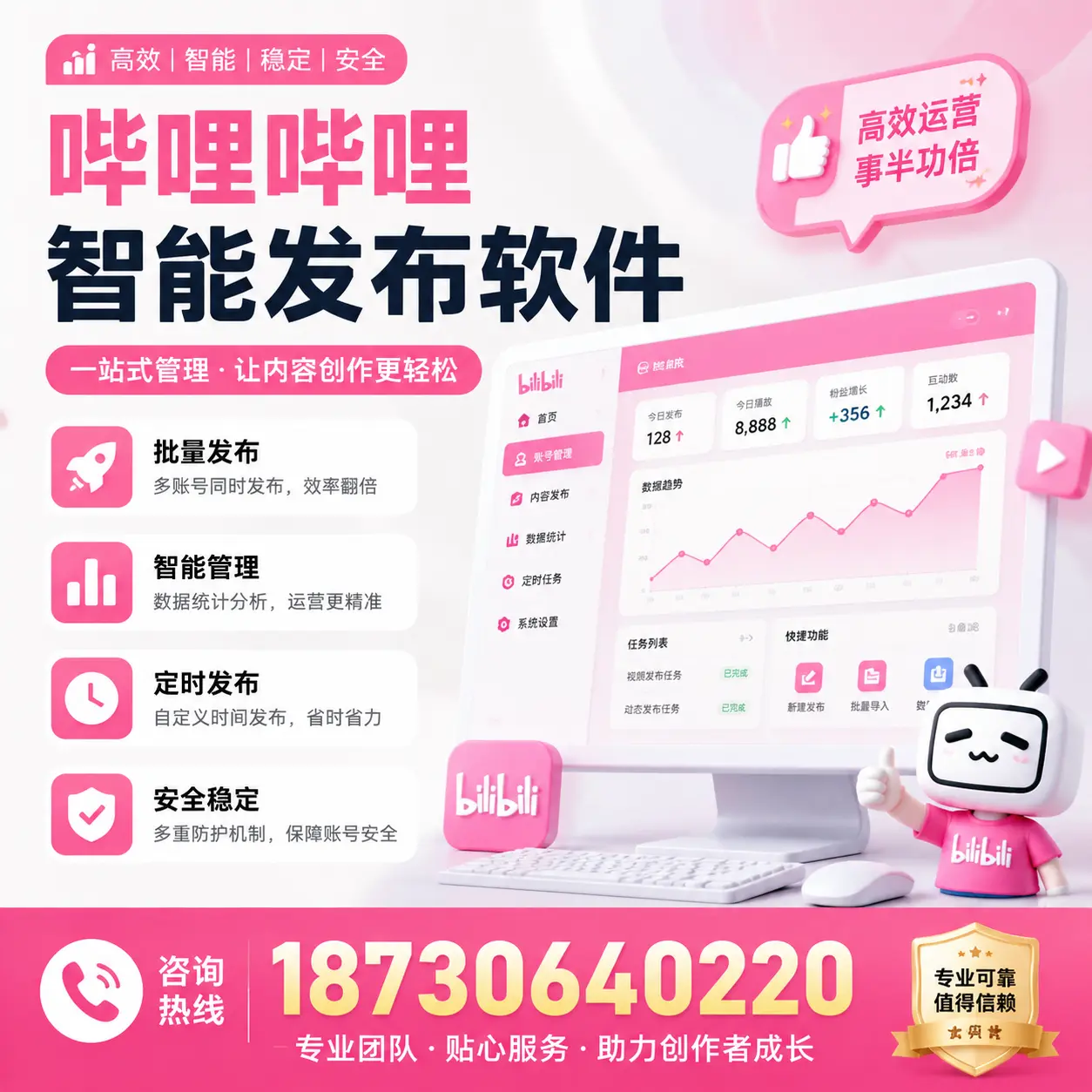 如何评估哔哩哔哩智能发布软件的ROI?平顶山 企业必读